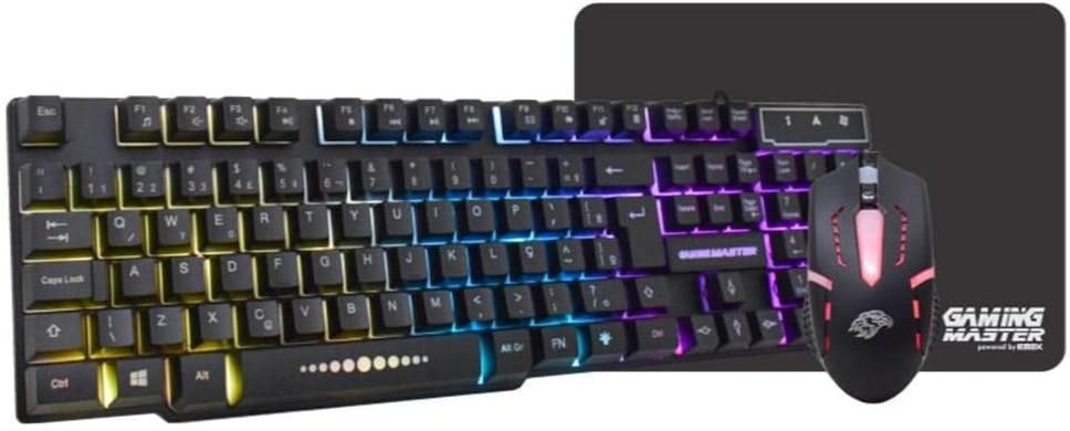 kit Gamer Teclado Mouse USB Mousepad K-mex Km522+moa8+fc-x2218