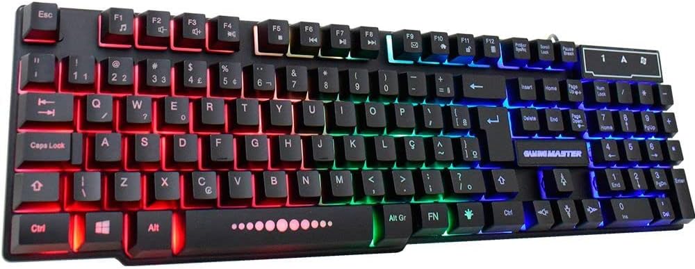 kit Gamer Teclado Mouse USB Mousepad K-mex Km522+moa8+fc-x2218