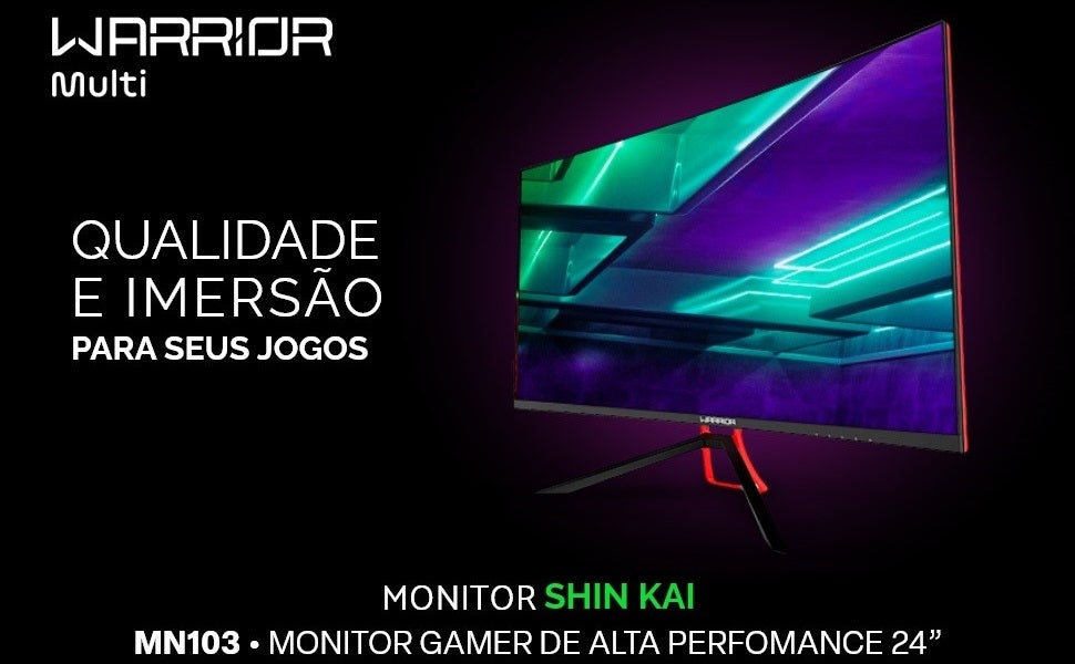 Monitor Gamer Shin Kai 24 Polegadas Curvo 165Hz Warrior – MN103