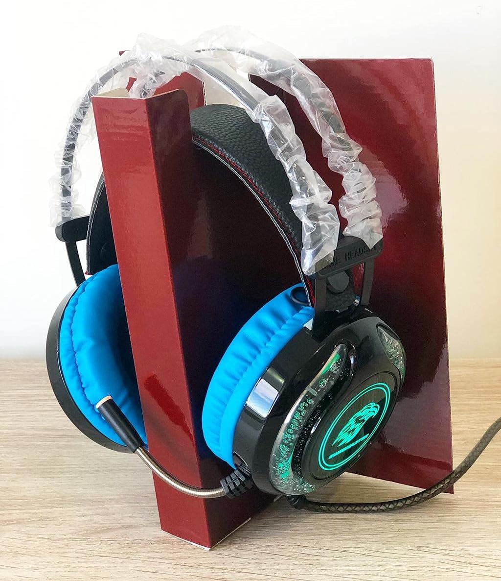 Headset K-Mex Gamer ARS9 LED RGB Com Microfone Preto/Azul