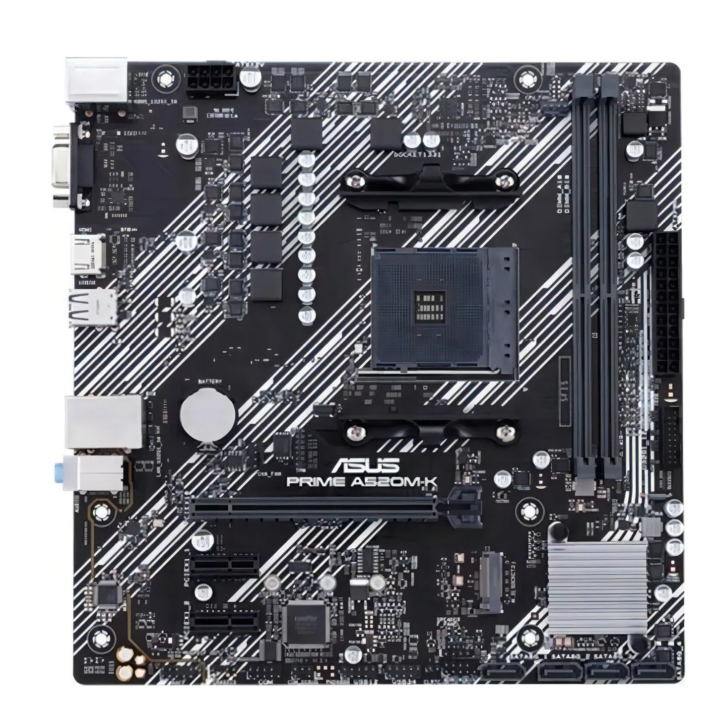 PC Gamer AMD Ryzen 5 5600GT, 16GB DDR4, SSD 480GB,Placa Mae ASUS A520M-K , Fonte 500w 80 Plus, Teclado e mouse gamer branco + COPO TERMICO STANLEY