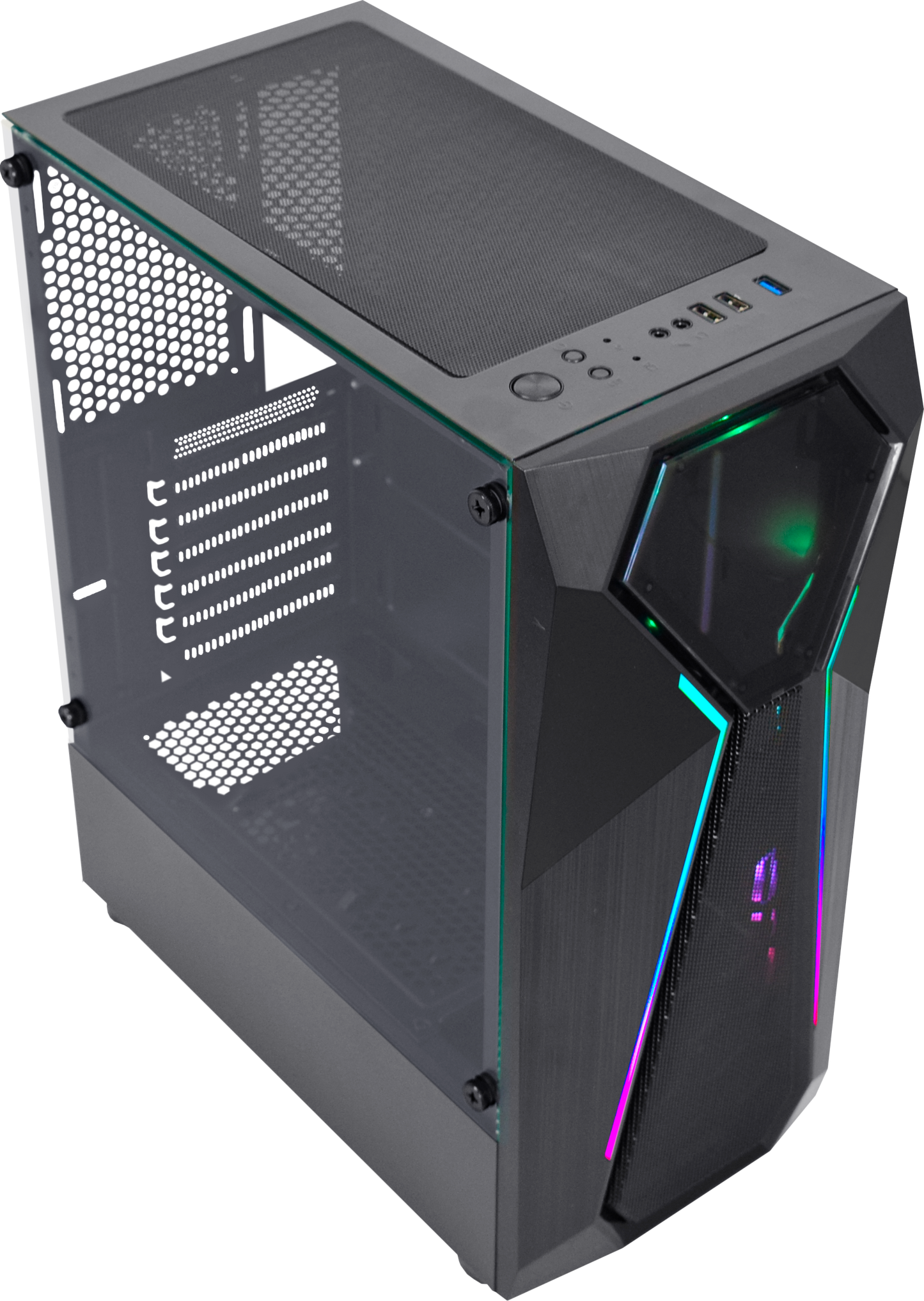PC GAMER DREAMCOMPUTERS RYZEN 7 5700x, AsrocK b550m, 32GB Ram RGB 3000Mhz DDR4, SSD M.2 NVMe 1TB, RX580 16GB,Water Coler 120MM Led, Fonte Gamer 600w 80 plus, Gabinete RGB C/3 Fans