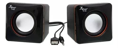 Caixa De Som Para Computador Notebook Pc 6w Usb P2