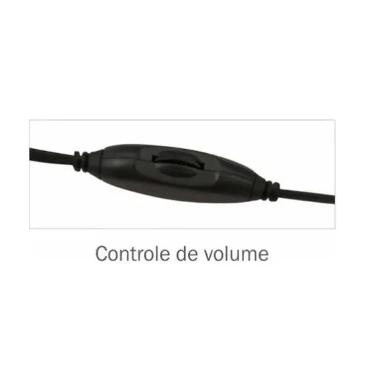 Fone De Ouvido Headset C/microfone Preto K-MEX Ars-7500