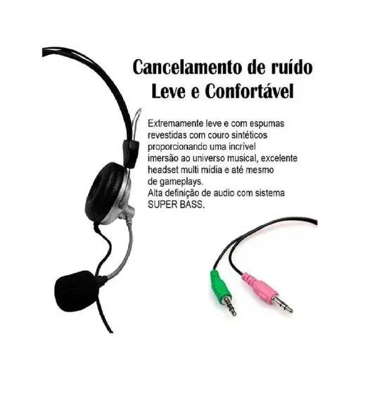Fone De Ouvido Headset Pc Gamer Microfone Souye Sy301
