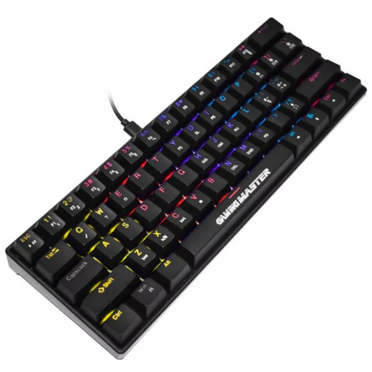 Teclado Gamer Mecânico  GAMING MASTER KBL-88 PRETO