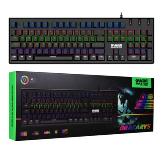 Teclado Gamer Kg-db28 Mecânico Dracarys Kgdb Switch Azul RGB