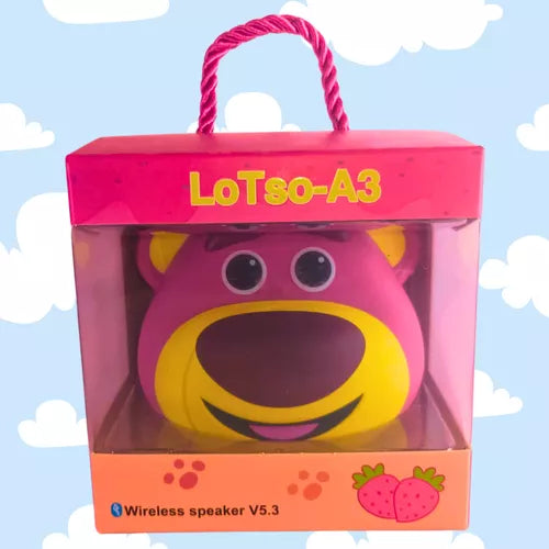 Caixa De Som Bluetooth Urso Lotso A3 - Rádio Am Fm