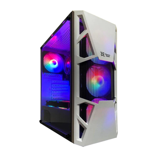 Computador Gamer Ryzen 5 8600g , 16GB DDR5 ,SSD NvMe 512GB, Fonte 600w 80 Plus , Gabinete Branco com 3 fans