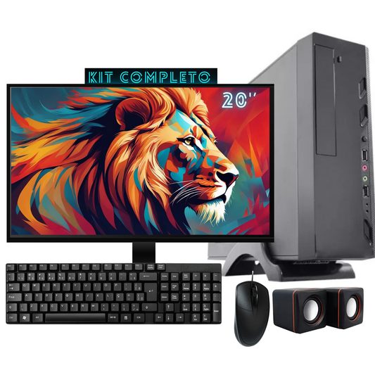 Mini Pc Home Office Computador Cpu Desktop Completo Intel Core I3 8GB SSD 120gb Monitor HDMI 20' Teclado e mouse WI-FI usb DreamComputers