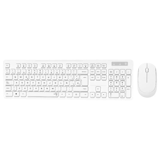 Kit teclado e mouse sem fio Branco BPC-5269/3W289